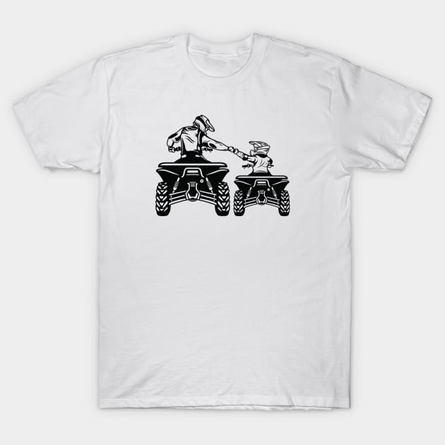 ATV Dad and Son! T-Shirt by ArtOnly